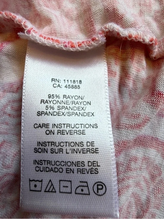 Michael Kors Women’s Orange  Paisley Pattern Sleeveless Too Blouse Size Medium - Picture 7 of 10